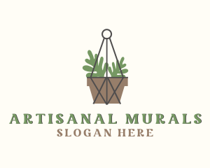 Macrame Plant Pot logo design