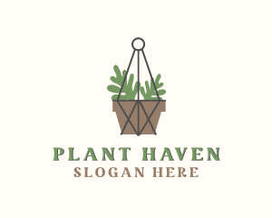 Macrame Plant Pot logo design