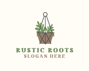 Macrame Plant Pot logo design