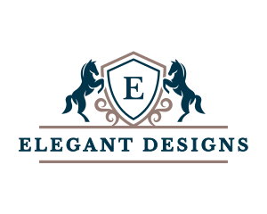 Horse Stallion Equestrian logo design