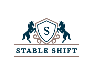 Horse Stallion Equestrian logo design