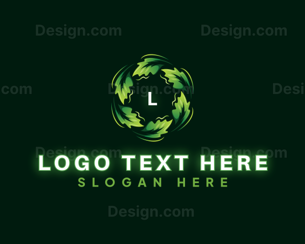 Leaf Eco Decoration Logo