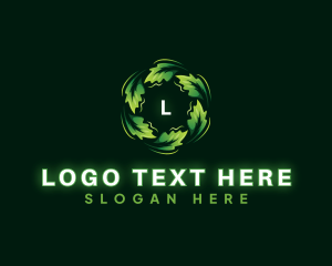 Leaf Eco Decoration Logo