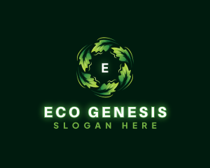 Leaf Eco Decoration logo design