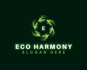 Leaf Eco Decoration logo design