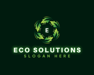 Leaf Eco Decoration logo design