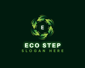 Leaf Eco Decoration logo design