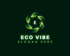 Leaf Eco Decoration logo design