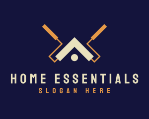 Home Paint Roller logo design