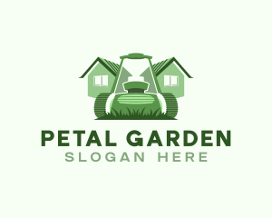 Grass Lawn Mower logo design