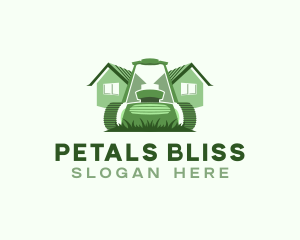 Grass Lawn Mower logo design