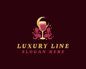 Luxury Snake Wine logo design