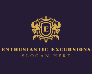 Horse Equestrian Crest logo design