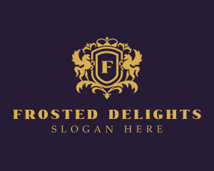 Horse Equestrian Crest logo design