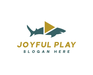 Shark Fish Play logo design