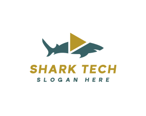 Shark Fish Play logo design