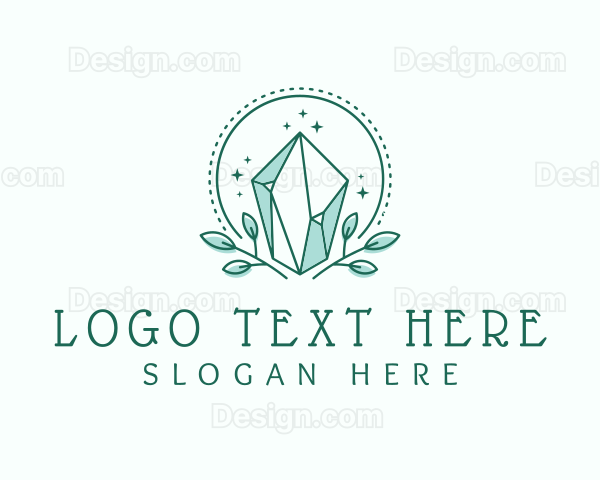 Green Crystal Glam Logo