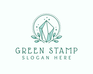 Green Crystal Glam logo design