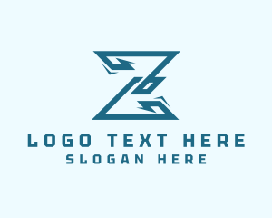 Digital Tech Letter Z logo