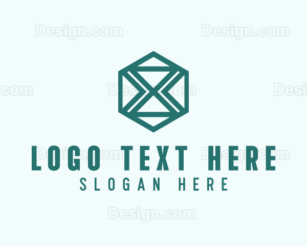 Hexagon Company Letter X Logo