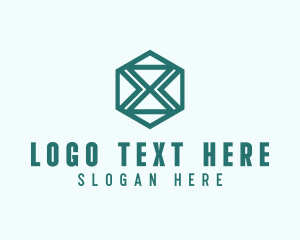 Hexagon Company Letter X logo
