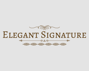 Ornate Elegant Restaurant logo design