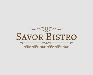 Ornate Elegant Restaurant logo design