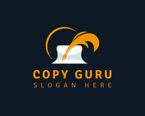 Quill Pen Writing logo design