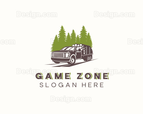 Tree Log Truck Logo