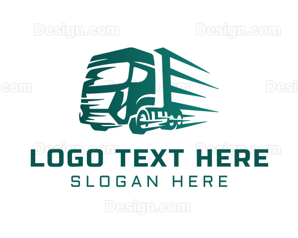 Logistics Truck Express Logo