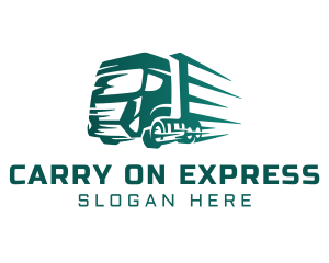 Logistics Truck Express logo design