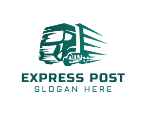 Logistics Truck Express logo design