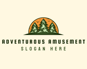 Pine Forest Adventure logo design