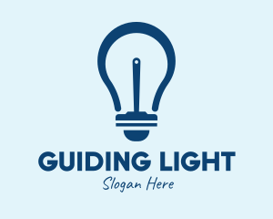 Light Bulb Squeegee  logo design