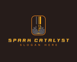 Industrial Laser Machine  logo design