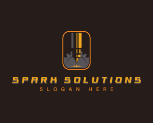 Industrial Laser Machine  logo design