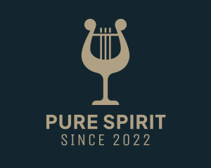 Wine Harp Music  logo design