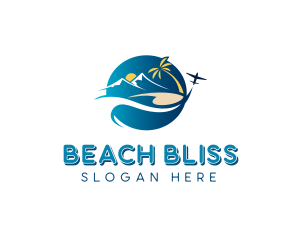 Mountain Beach Travel logo design