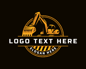 Excavator Backhoe Digger Logo