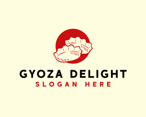 Gyoza Japanese Delicacy logo design