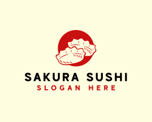 Gyoza Japanese Delicacy logo design