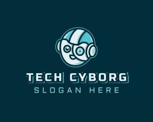 Robot Cyborg Gaming logo design