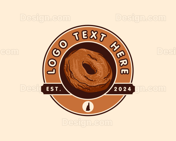 Donut Pastry New Hampshire Logo