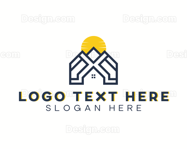 Residential House Roof Logo