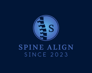 Spine Chiropractor Medical logo design