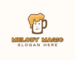 Bubbly Beer Mug logo design