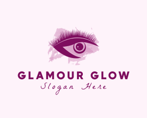 Watercolor Eyelash Cosmetic logo