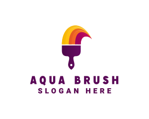 Paint Paintbrush Advertising  logo design