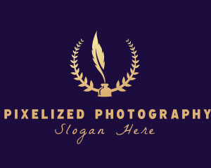 Writing Quill Ink logo design