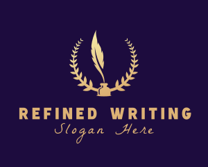 Writing Quill Ink logo design